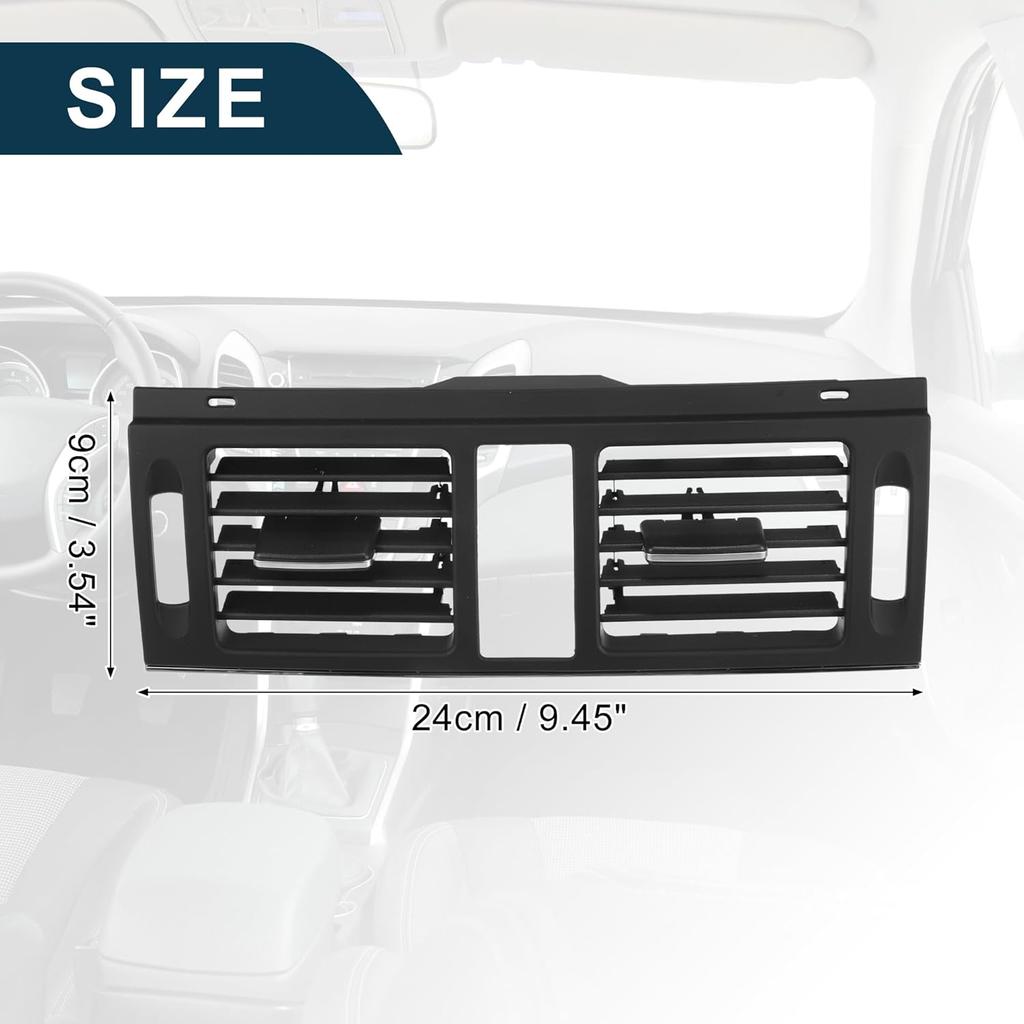 Center Dash A/C Outlet for Mercedes-Benz C300 Durable | Air Vent Panel Black 1 Set