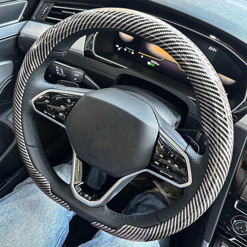 For Suzuki Steering Wheel Cover Carbon Fiber For Swift Vitara S-Cross Dzire Baleno Ertiga Alto Jimny Carry Car Accessories