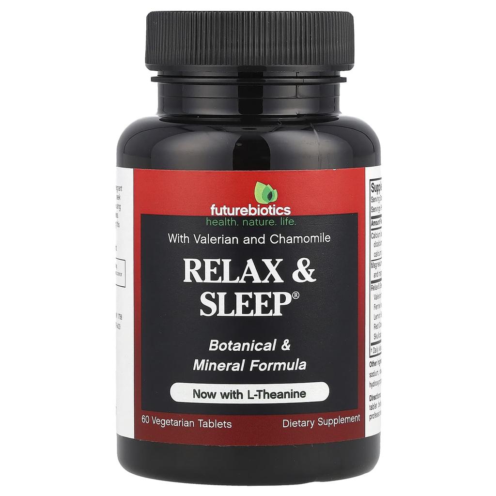Futurebiotics Relax & Sleep®, with L-theanine, 60 Veggie Tablets