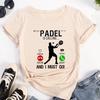 Футболка Padel женская унисексга летняя футболка Harajuku унисекс для девочек с рисунком смешная японская одежда