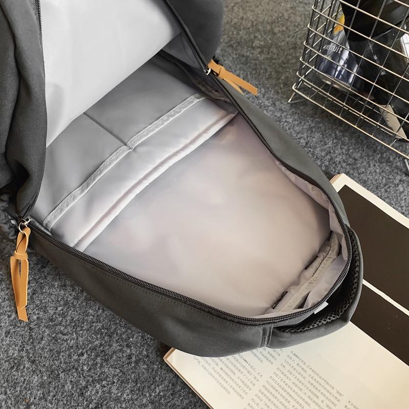 Школьный рюкзак, однотонный рюкзак для старшеклассников, студенческий кампус, рюкзак для женщин и мужчин