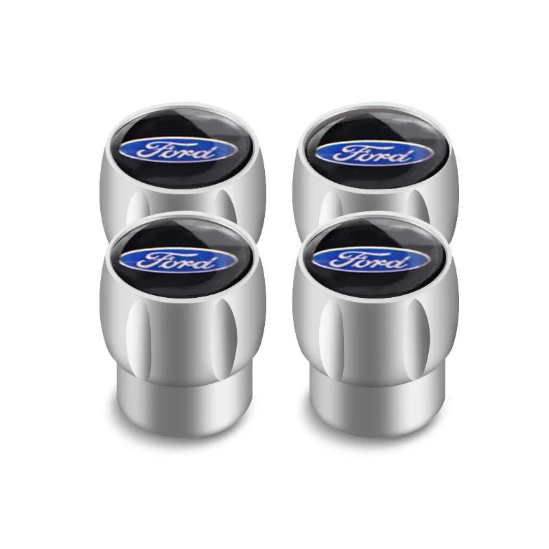 Car Sticker 4PCS Car Tire Valve Cap Tyre Cover for Ford Focus 2 3 Mondeo Explorer Escape Edge Fusion Transit F150 Fiesta Range A