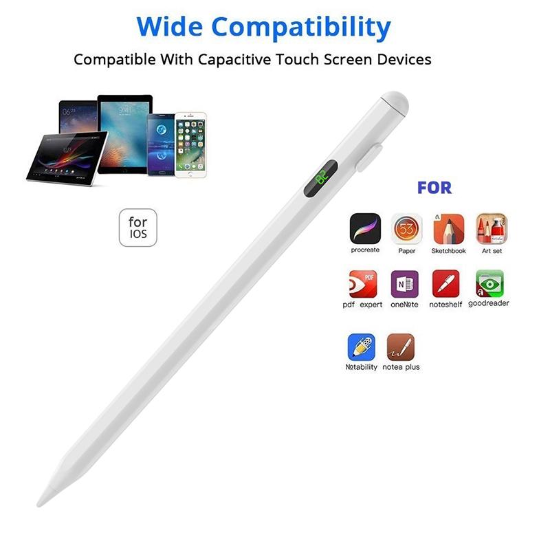 Стилус для iPhone iPad Touch Pen совместим с iPad 2018-2020 для Apple Универсальный стилус с цифровым дисплеем питания