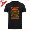 1985 Винтажная хлопковая футболка Ретро 80-х Унисекс Короткий рукав Повседневная футболка Классический дизайн для мужчин Женщин Идея подарка на 40-летие