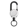 1/8Pcs Retractable Keychain with Steel Wire Rope Carabiner Badge Reel Holder Clip Key Ring Heavy Duty Outdoor Camping Climbing Anti-lost Buckle