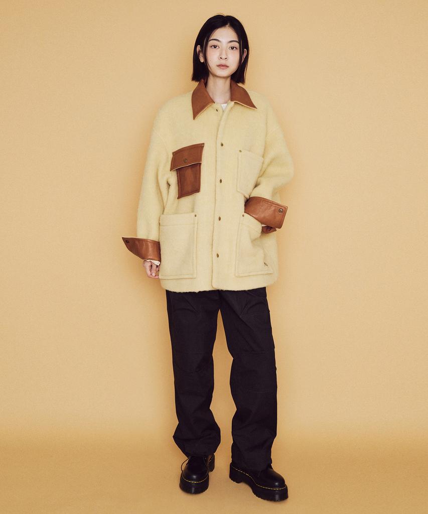 Mayol Unisex Wool Half Coat_Cream Yellow