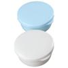 2 Pcs Yellow and Pink Travel Soap Container Blue and White, Round Draining Soap Dish  Business Trip