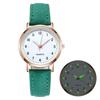 Luminous Watch For Women Fashion Casual Leather Belt Watches Simple Ladies Frosted Round Digital Quartz Wristwatches Reloj Mujer