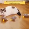 Интерактивная игрушка-мяч для кошек, перезаряжаемая через USB, самодвижущаяся игрушка-мяч для домашних животных, автоматически катящийся умный мяч для домашних кошек, увлекательное движение