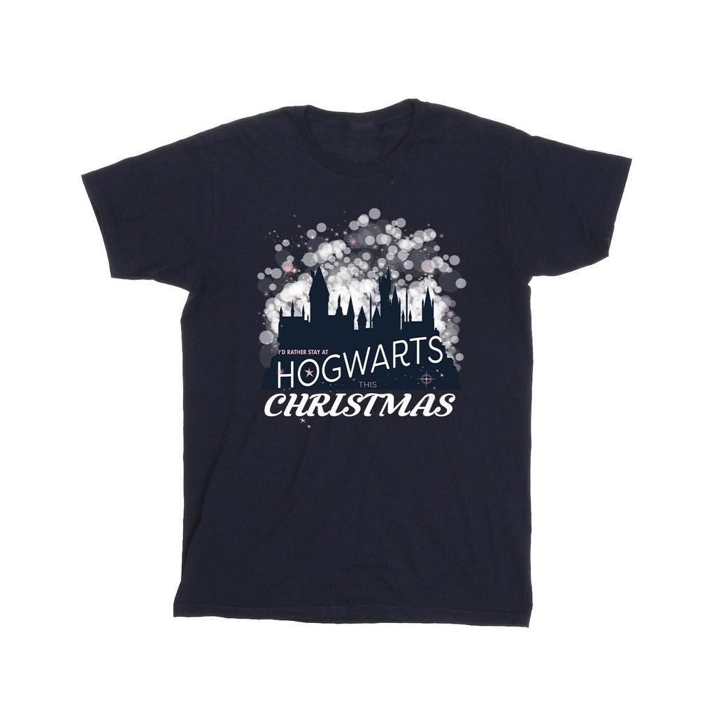 Harry Potter Mens Hogwarts Christmas T-Shirt