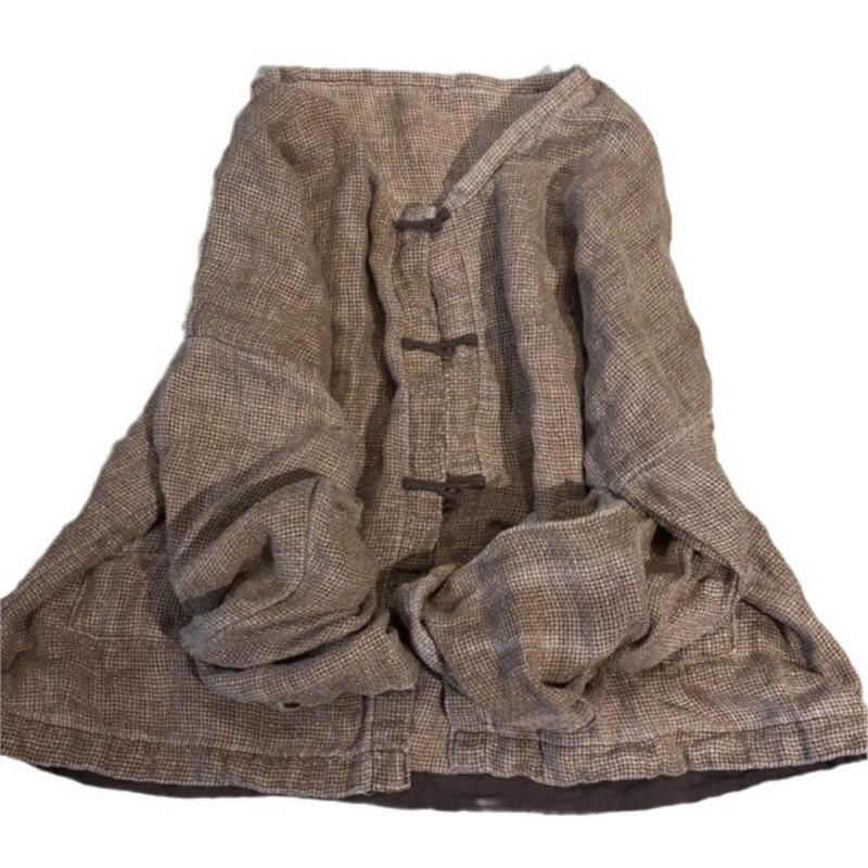 Johnature Woman Winter Niche Fashion Long Sleeves Chinese Style Casual Vintage Retro Coats