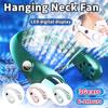 3000mAh Portable Hanging Neck Fan Bladeless Fan Personal Wearable Neckband Leafless Fan USB Rechargeable Fan Mini Air Cooler