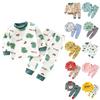 Children's Boys And Girls Home Wear And Pajamas Long-sleeved Tops And Trousers Sets
