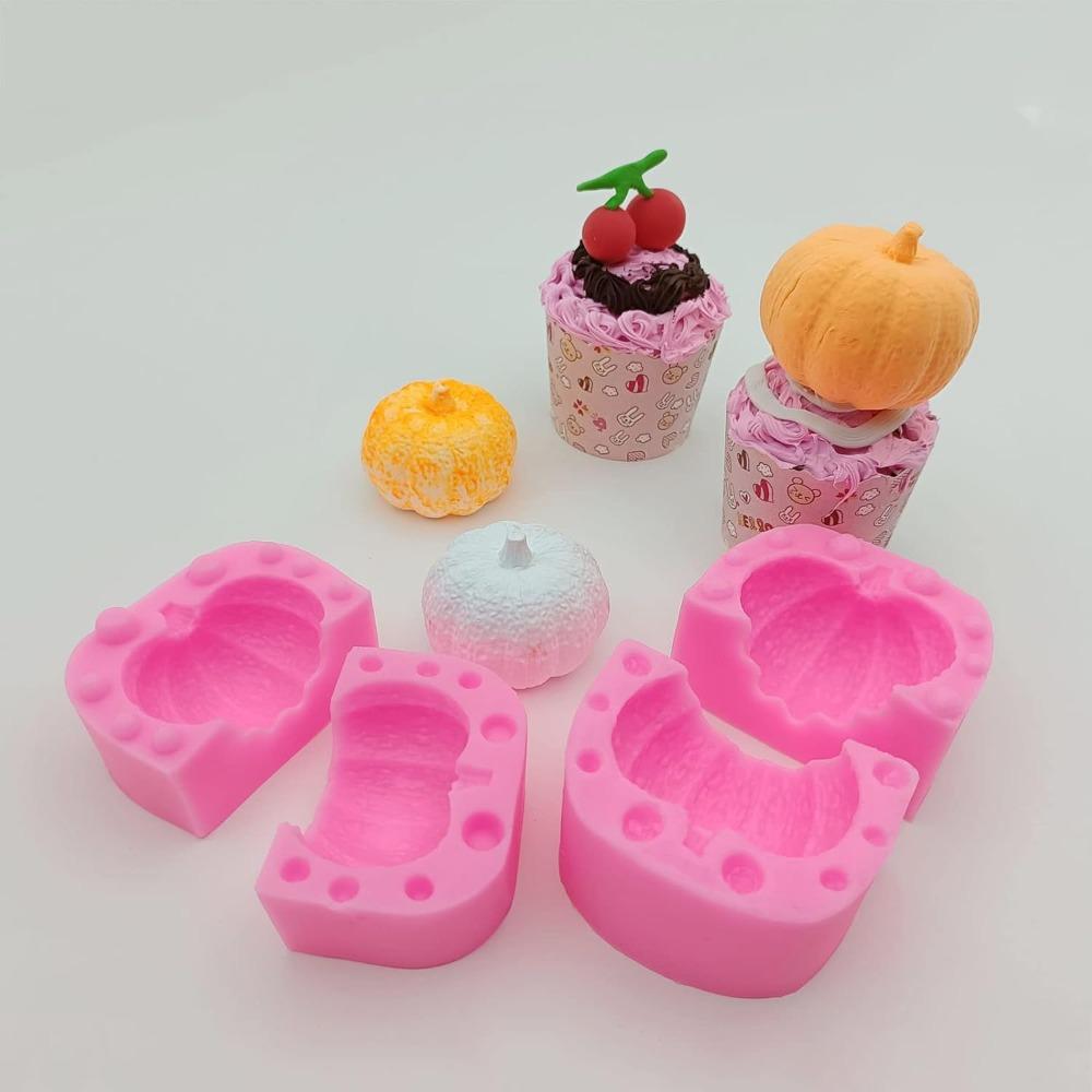 3D Pumpkin Silicone Molds Large Size for Chocolate Candy Fondant Cake Decoration
