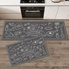 Pattern Mats Kitchen Rug Absorbent Non-Slip Bathroom Entrance Carpet Mat Washable for Moisture Control Colorful Doormat