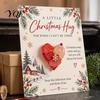 Mini Holiday Cards with Envelopes Christmas Hug Pocket Card, Festive Greeting Card Small Party Favors for Events Envelope, Gift Tag Friends