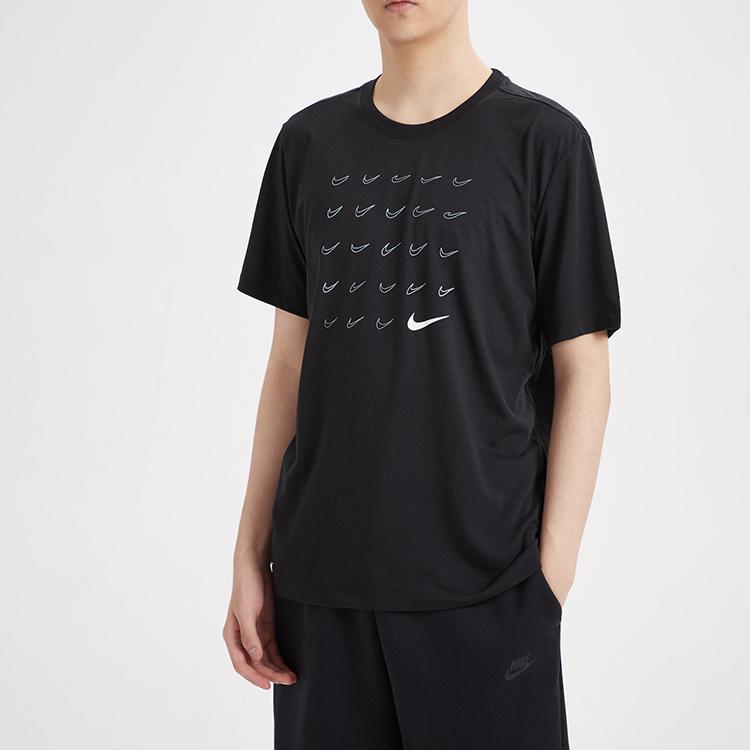 Nike Мужская футболка с коротким рукавом Dri-Fit Swoosh Training, черные CV3894-010