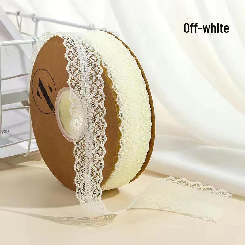 Лента из кружева ручной работы с узорами в виде бабочек и цветов, 50 ярдов — идеально подходит для самостоятельного изготовления и праздничной упаковки