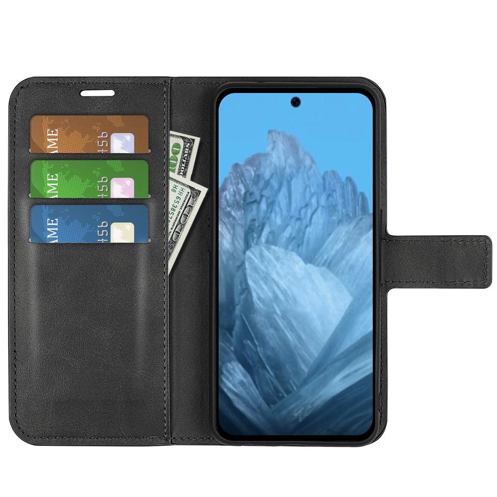 For Google Pixel 9/Pixel 9 Pro PU Leather Case Anti-Scratch Calf Texture Phone Protective Cover