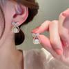 Серьги-капли с золотым бантом и цирконием для женщин, модные блестящие серьги, свадебные украшения, подарки на день рождения