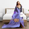 Super Warm BlanketStudents Picnic Bubu Dudu Halloween Throw Blanket  Flannel Bedspread For Living Room Aesthetic Sofa Bed Cover