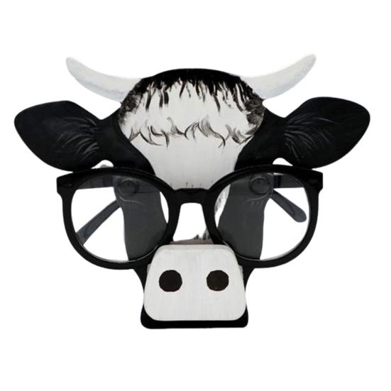 Деревянный держатель для очков в форме тигра, кролика, пингвина, быка, органайзер для очков, подставка для очков, домашний декор