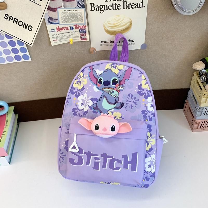 Casual Children'S Backpack Cute Cartoon Print Boys And Girls Backpack Kindergarten Primary School Bag