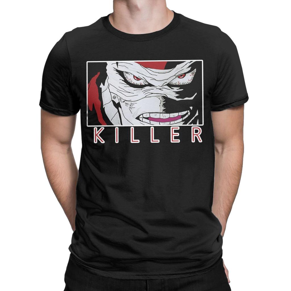 hero killer stain T Shirt for Men Cotton Hipster TShirts Crew Neck Tees Short Sleeve Tops Plus Size