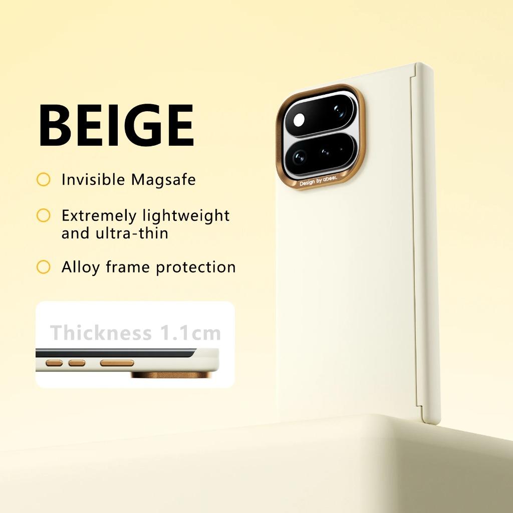 Plain Color Skin Feel Hinge Protection Phone Case for Google Pixel 11 Pro Fold for Magsafe Magnetic Wireless Charging Back Cover