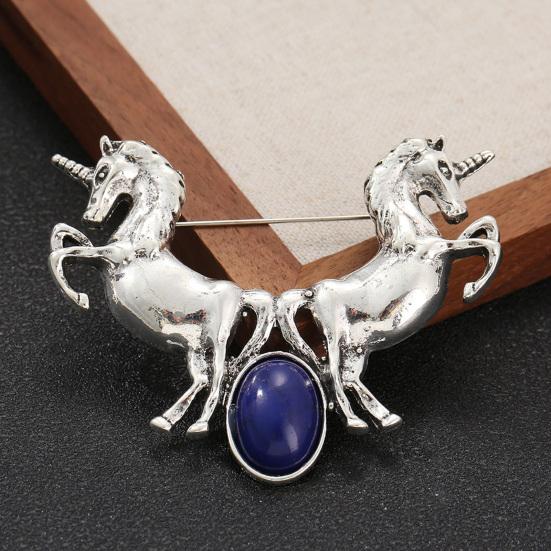Horse Brooch Exuding Elegance Power Bold Sophisticated Design Retro Brooch Pin Vibrant Fashion Accessory
