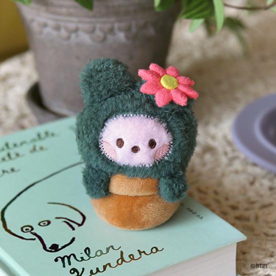 BT21 Брелок для ключей Minini Plush GREEN ver.