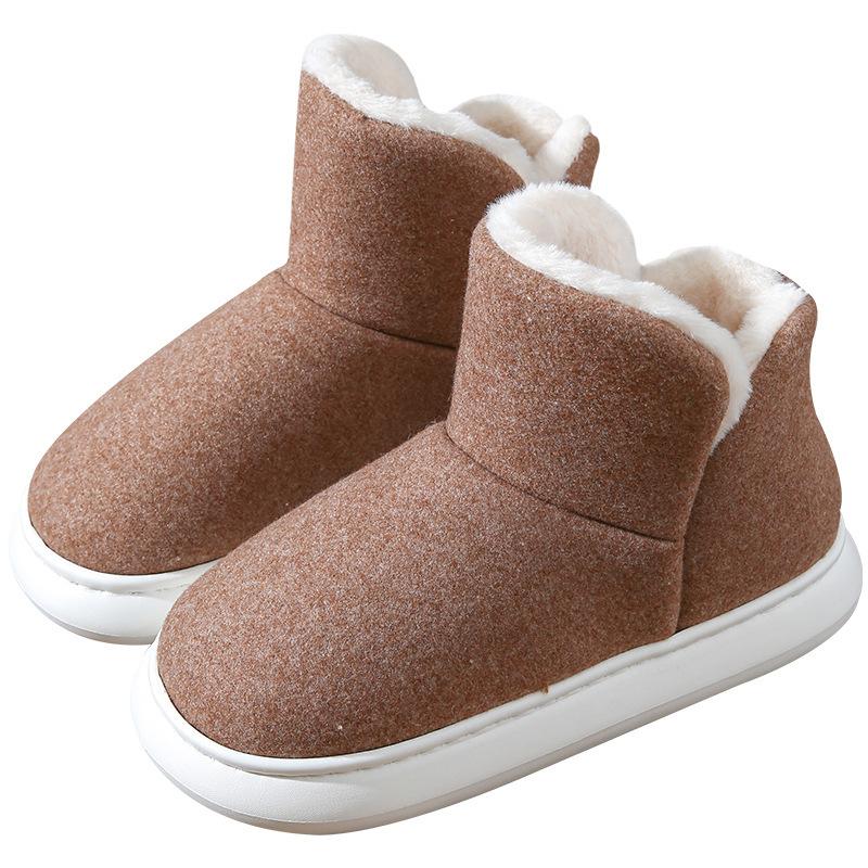 Women's Faux Fur Fleece Lined Indoor Ankle Boots Cozy High-Density Winter Bootie Breathable Warm Shoes with Non Skid Sole for Women