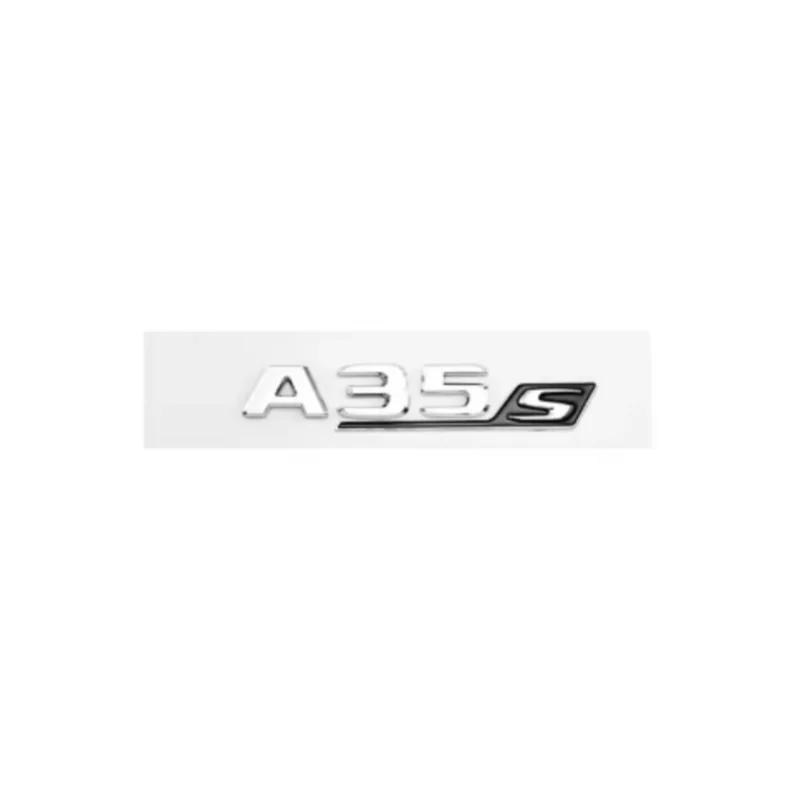 3D ABS красный и черный S-логотип A35S A45S буквенная эмблема наклейка подходит для Mercedes-Benz A45S AMG W176 W177 автомобильные аксессуары.