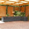 Day and Night - Day and Night Garden Furniture Set 6 Pieces and Gray Synthetic Rattan Cushions