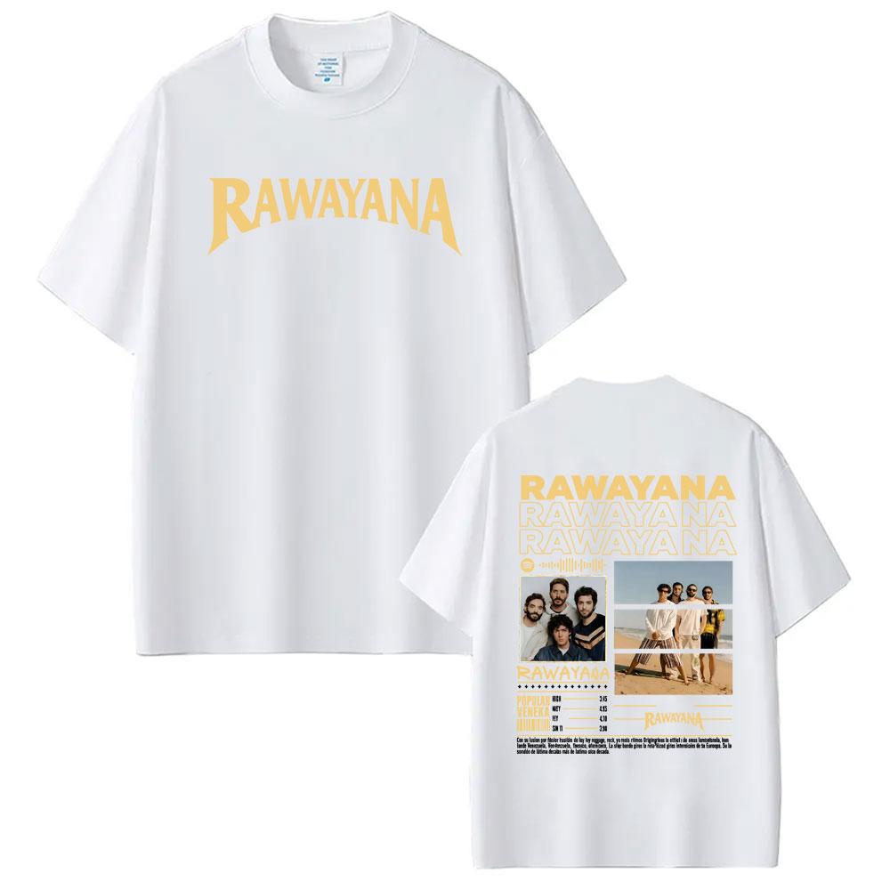 Band Rawayana Quin Trae Las Cornetas Graphic Tshirt Unisex Women Retro Hip Hop T Shirts Casual Summer Crewneck Cotton Tee Shirt