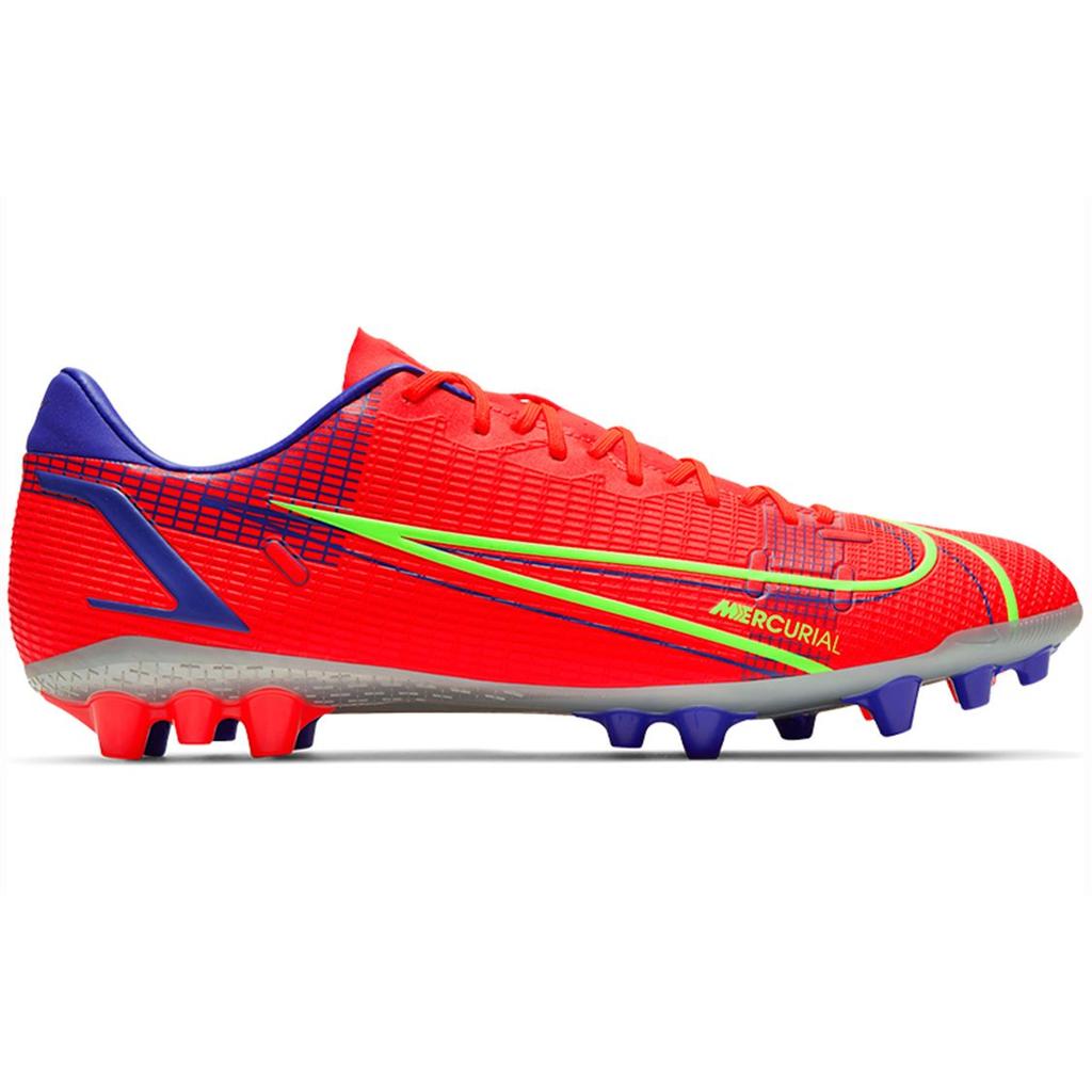 Nike Mercurial Vapor 14 Academy Удобные Универсальные Низкие Бутсы для Футбола с Шипами для Искусственного Газона Мужские Футбольные Бутсы Красно-Зеленые CV0967-600