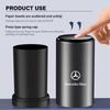 Car Trash Can Storage Box Alloy Organizer Vehicle Garbage Bin For Benz AMG A C E S G Class W201 W210 W108 W204 W205 W203