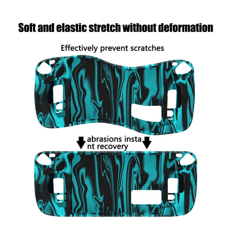 Противоскользящая силиконовая защитная крышка для игровой консоли, совместимая с корпусом консоли Steam Deck, аксессуары в виде ракушки