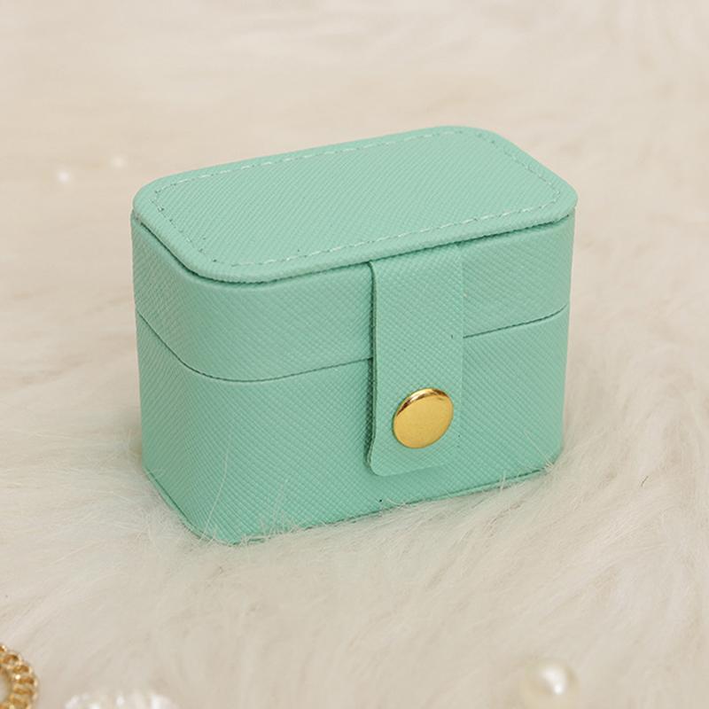 ПУ Кожа Девушка Портативный Мини Ювелирные Изделия Серьги Серьги-гвоздики Шкатулка Органайзер