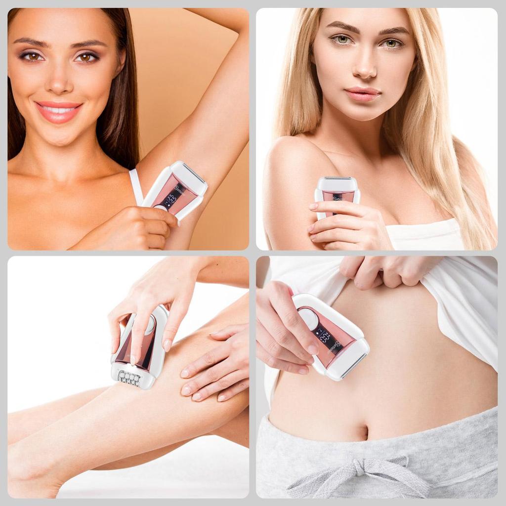 Hatteker Эпилятор Устройство для удаления волосЭлектрический эпилятор для женщинРуки, ногиПодмышки, бикиниБритва, триммер для удаления волос