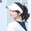 Шляпа от солнца с открытым верхом, широкий козырек, защита от УФ, эластичная посадка, шляпа для тренировок, регулируемая повязка на голову, шляпа для активного отдыха на природе