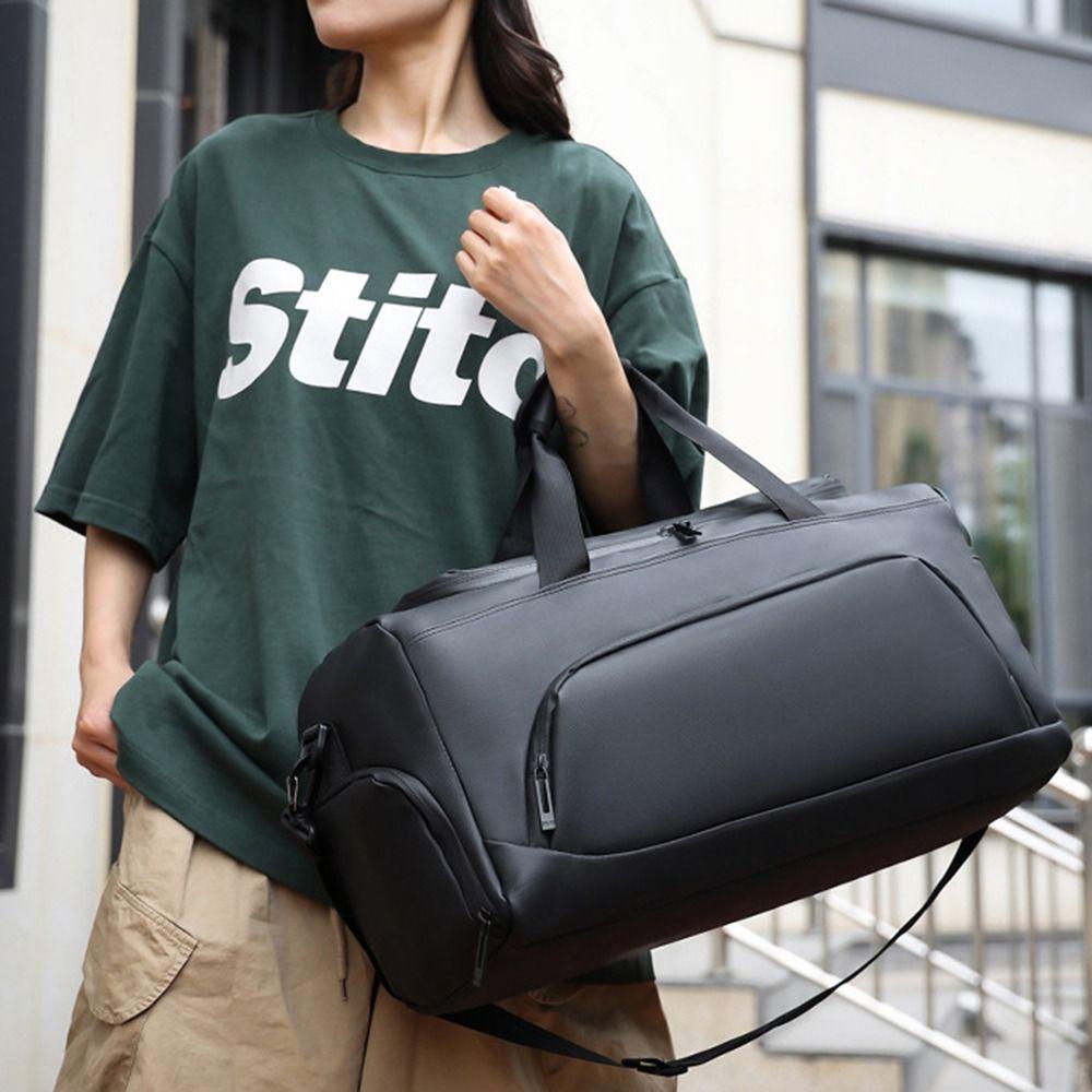 Large Capacity Travel Duffel Bag Waterproof Gym Shoulder Bag Dry Wet Separation Bags Outdoor