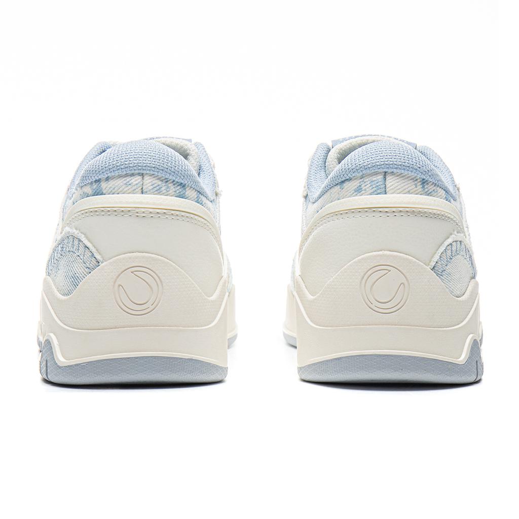 Li Ning Moon White 3 Скейтбордические кроссовки Женские Низкие Белый, Синий AGCV078-3
