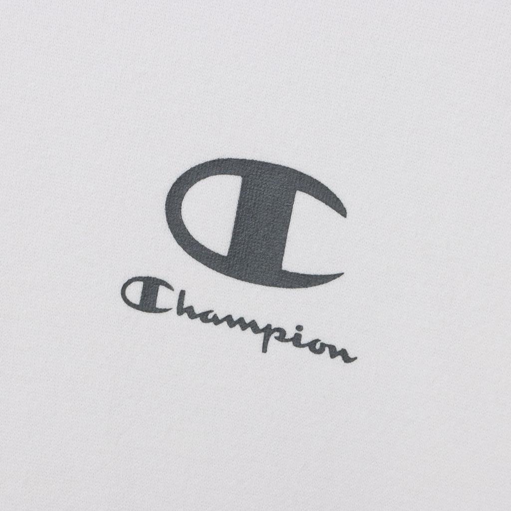 Champion Long Sleeve Schoolboy Hooded Kids' Hoodie, Quick-Drying, One-Point Logo, Sweatshirt, White, CK-ZS102