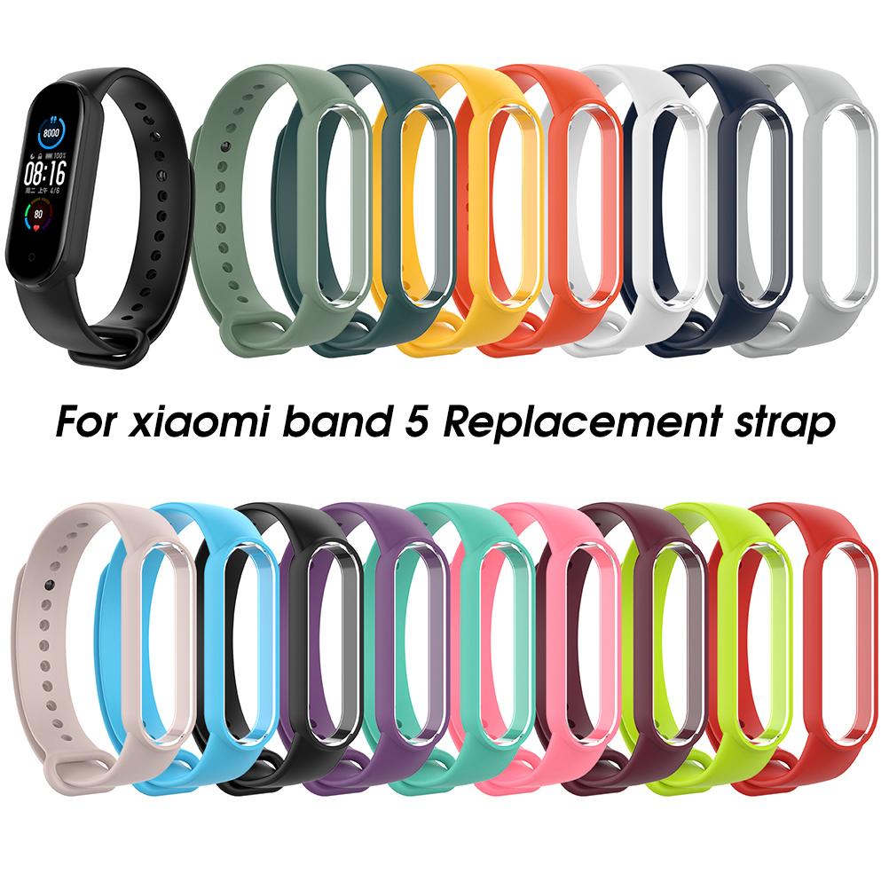 Мягкий силиконовый ремешок для часов Mi Band 5