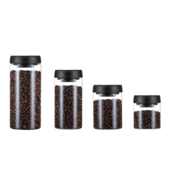 Airtight Container Transparent Home Supplies Cylindrical Airtight Coffee Bean Storage Container Practical Fresh-keeping Eco-friendly