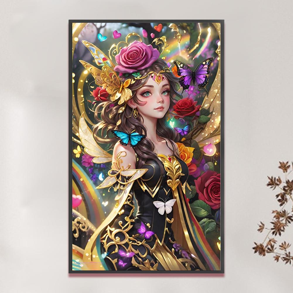 Полный комплект для вышивки крестиком «Девушка» из эко-хлопка 14CT