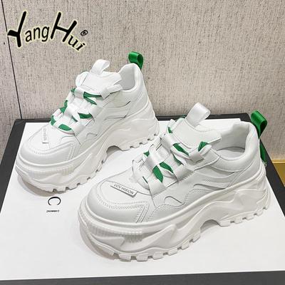 Подходящие по цвету толстые подошвы, противоскользящие, спортивные, женские туфли 2024 года, модные, легкие, удобные, весенние кроссовки