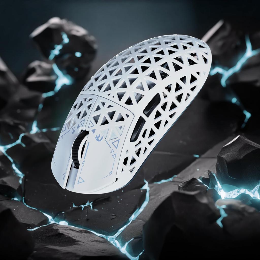 MAMBASNAKE M5Ultra 8K Carbon Fiber Gaming and with PAW3950MAX Nordic52840 8000Hz Polling Up To 42000 3 FPS Coiled Cable Included Direct Approval X