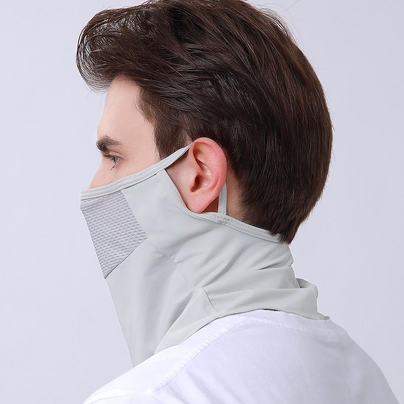 1 шт. шейный платок практичная спортивная маска для лица современная вентиляция модная ледяная шелковая маска для ушей солнцезащитный крем